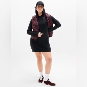 Athleta Black Coaster Luxe Sweatshirt Dress Size M